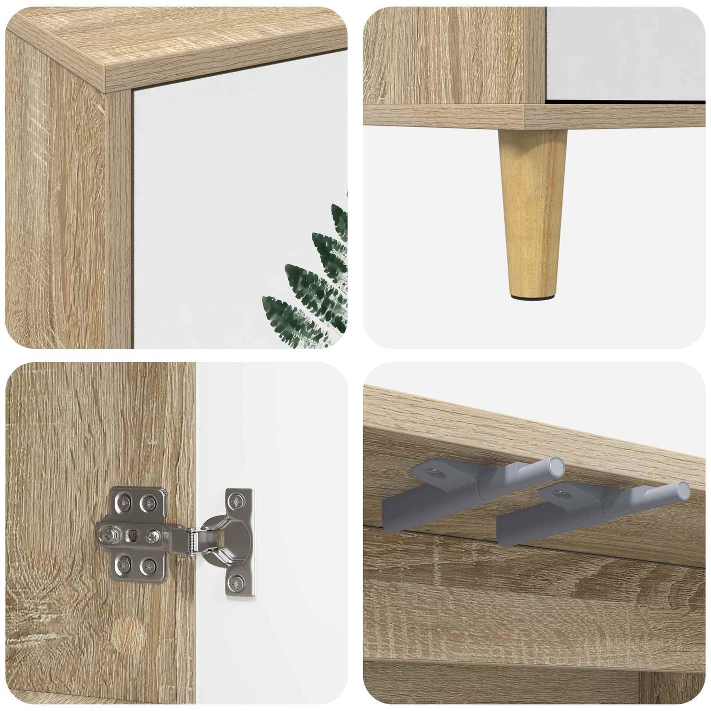 vidaXL Πλαϊνό γραφείο HANAU Sonoma 102 x 33 x 75 εκ.
