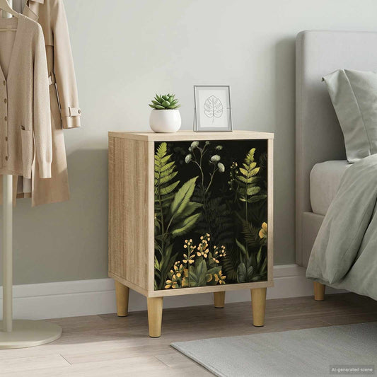 vidaXL Κομοδίνο RHENEN Sonoma Δρυς 36 x 33 x 50 εκ. Επεξεργασμένο Ξύλο