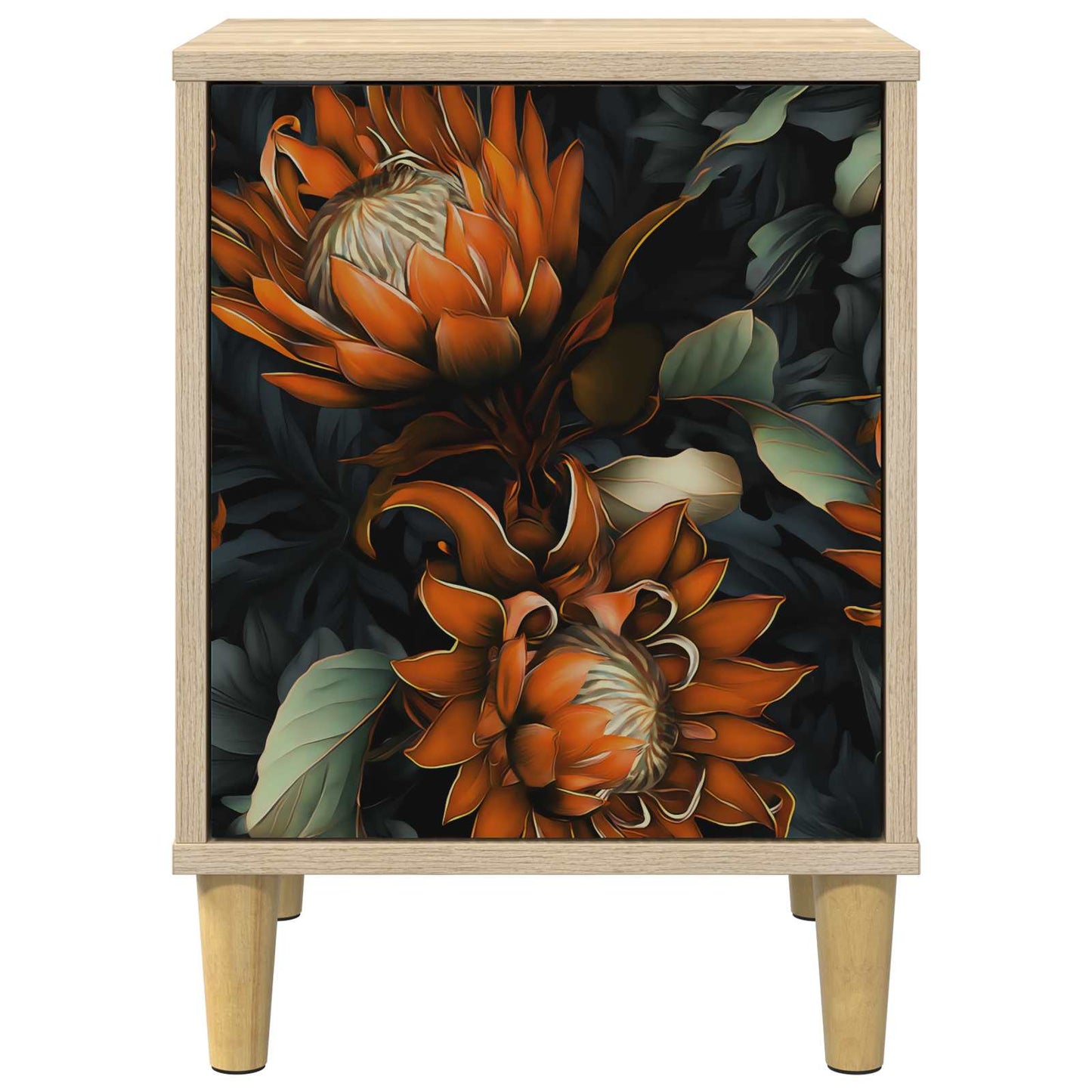 vidaXL Κομοδίνο LOCHEM Sonoma Δρυς 36 x 33 x 50 εκ. Επεξεργασμένο Ξύλο