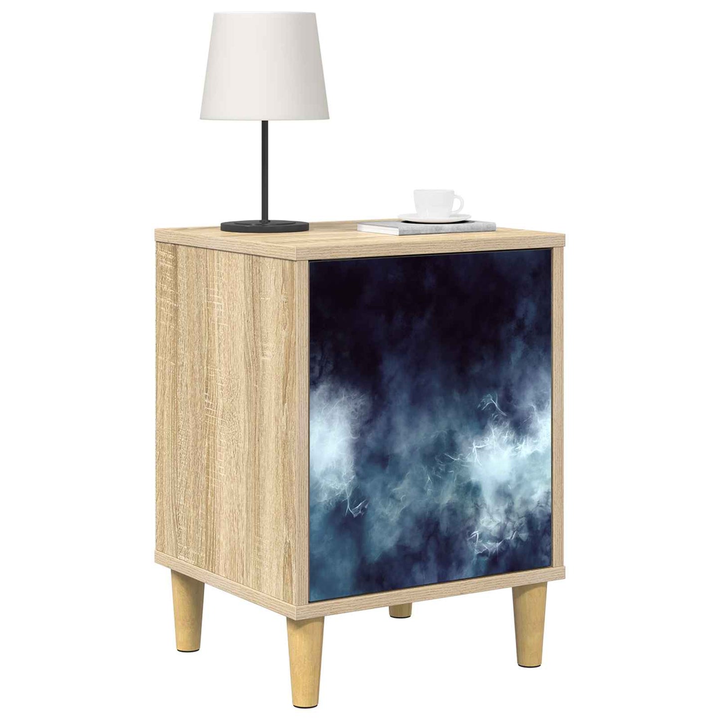 vidaXL Κομοδίνο RAALTE Sonoma Δρυς 36 x 33 x 50 εκ. Επεξεργασμένο Ξύλο
