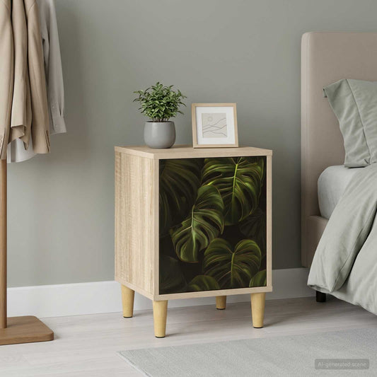 vidaXL Κομοδίνο ELBURG Sonoma Δρυς 36 x 33 x 50 εκ. Επεξεργασμένο Ξύλο