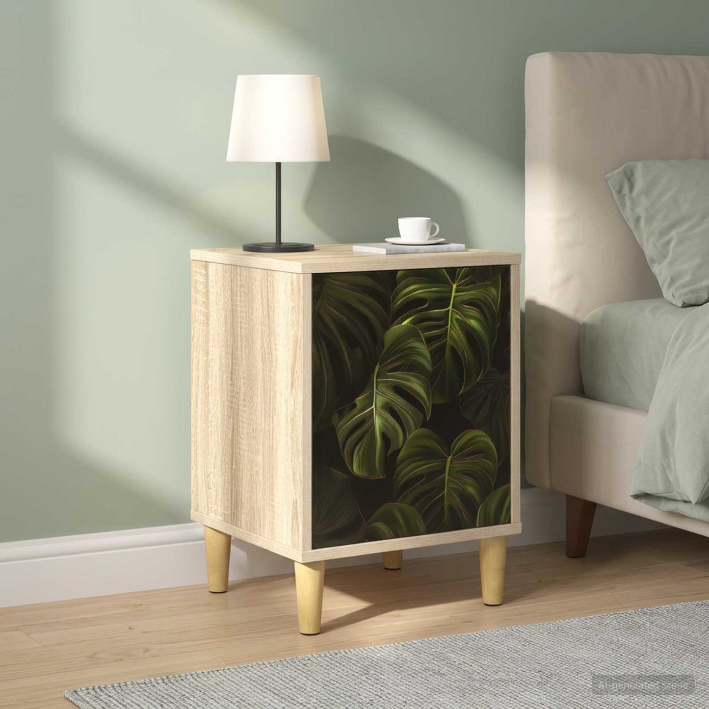 vidaXL Κομοδίνο ELBURG 2 τμχ. Sonoma Δρυς 36 x 33 x 50 εκ.