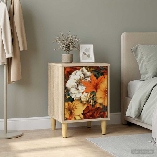 vidaXL Κομοδίνο GENNEP Sonoma Δρυς 36 x 33 x 50 εκ. Επεξεργασμένο Ξύλο