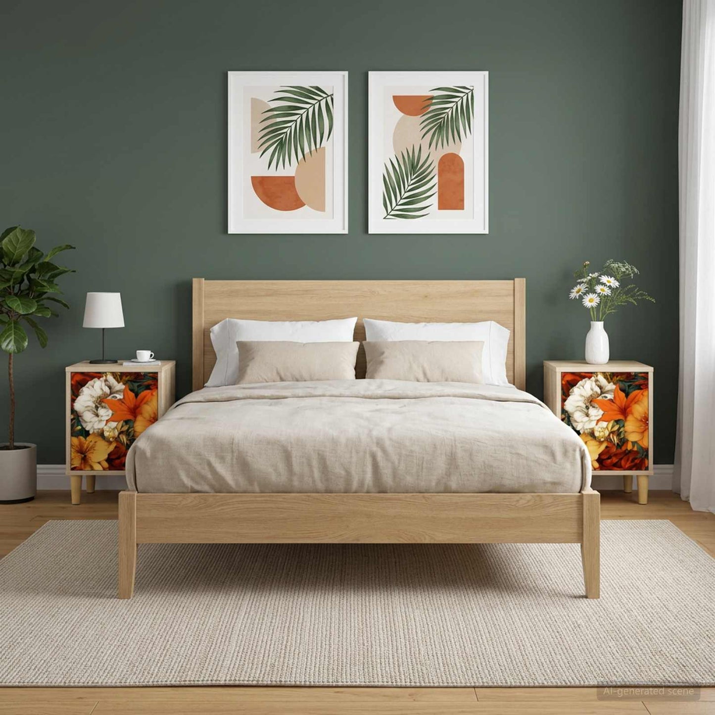 vidaXL Κομοδίνο GENNEP 2 τμχ. Sonoma Δρυς 36 x 33 x 50 εκ.
