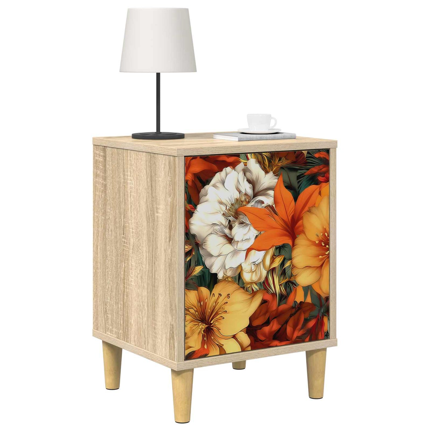 vidaXL Κομοδίνο GENNEP 2 τμχ. Sonoma Δρυς 36 x 33 x 50 εκ.