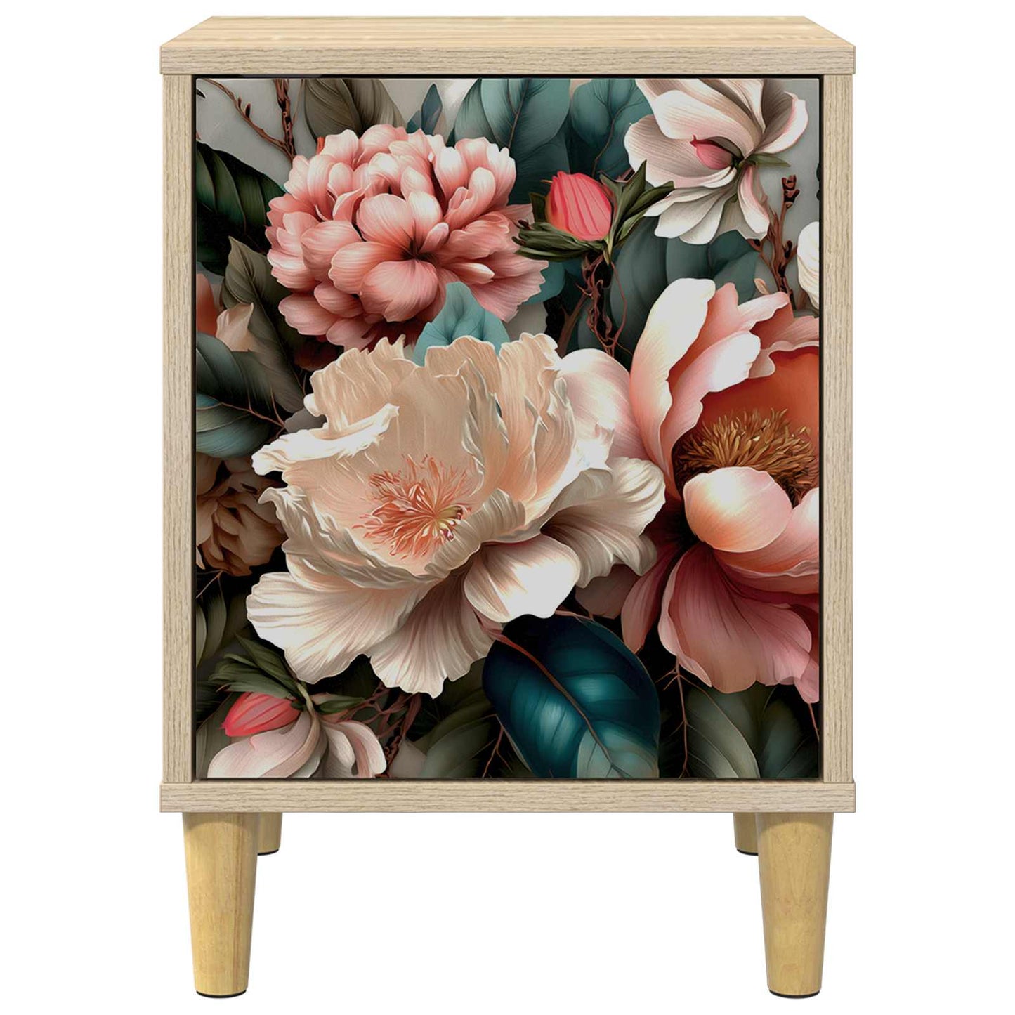 vidaXL Κομοδίνο BORNE Sonoma Δρυς 36 x 33 x 50 εκ. Επεξεργασμένο Ξύλο