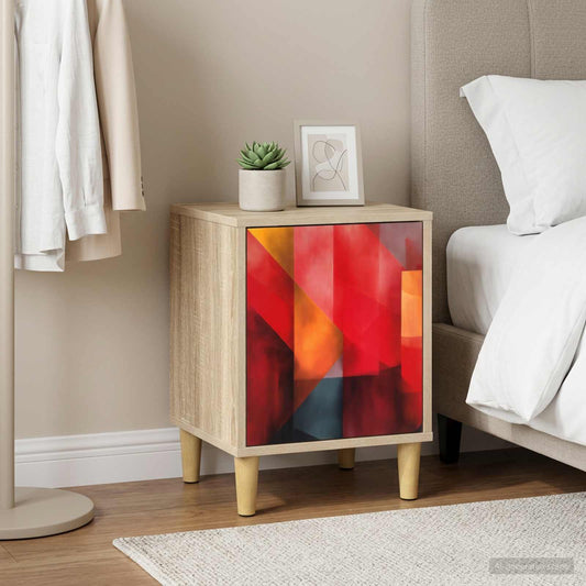 vidaXL Κομοδίνο HEESCH Sonoma Δρυς 36 x 33 x 50 εκ. Επεξεργασμένο Ξύλο