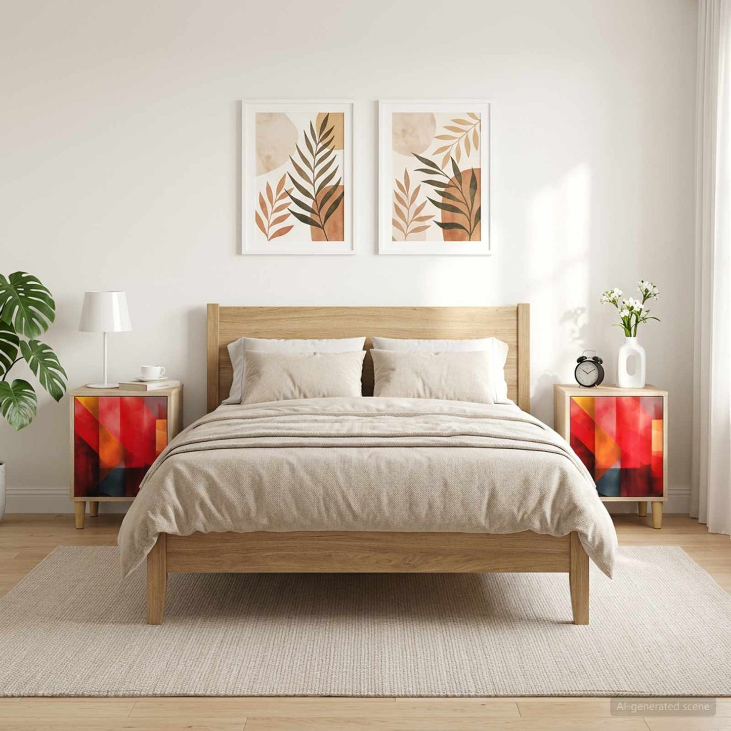 vidaXL Κομοδίνο HEESCH 2 τμχ. Sonoma Δρυς 36 x 33 x 50 εκ.