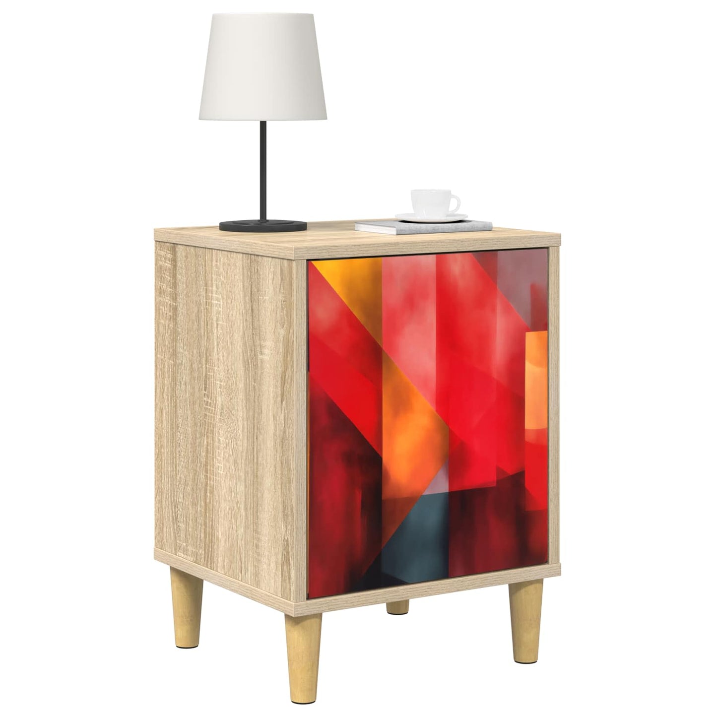 vidaXL Κομοδίνο HEESCH 2 τμχ. Sonoma Δρυς 36 x 33 x 50 εκ.