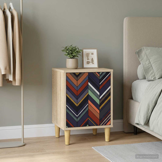 vidaXL Κομοδίνο OMMEN Sonoma Δρυς 36 x 33 x 50 εκ. Επεξεργασμένο Ξύλο