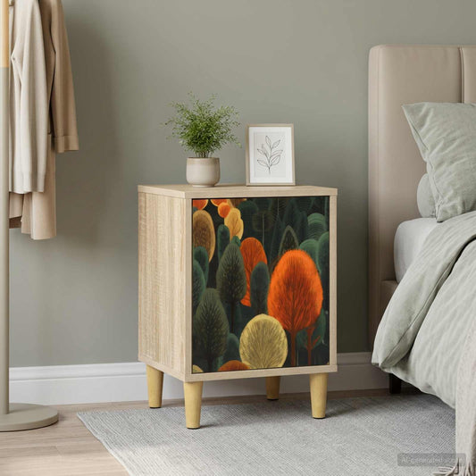 vidaXL Κομοδίνο ZAANDAM Sonoma Δρυς 36 x 33 x 50 εκ.