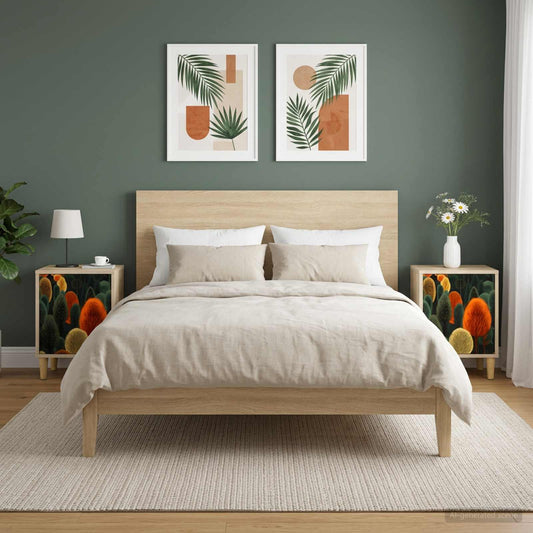 vidaXL Κομοδίνο ZAANDAM 2 τμχ. Sonoma Δρυς 36 x 33 x 50 εκ.
