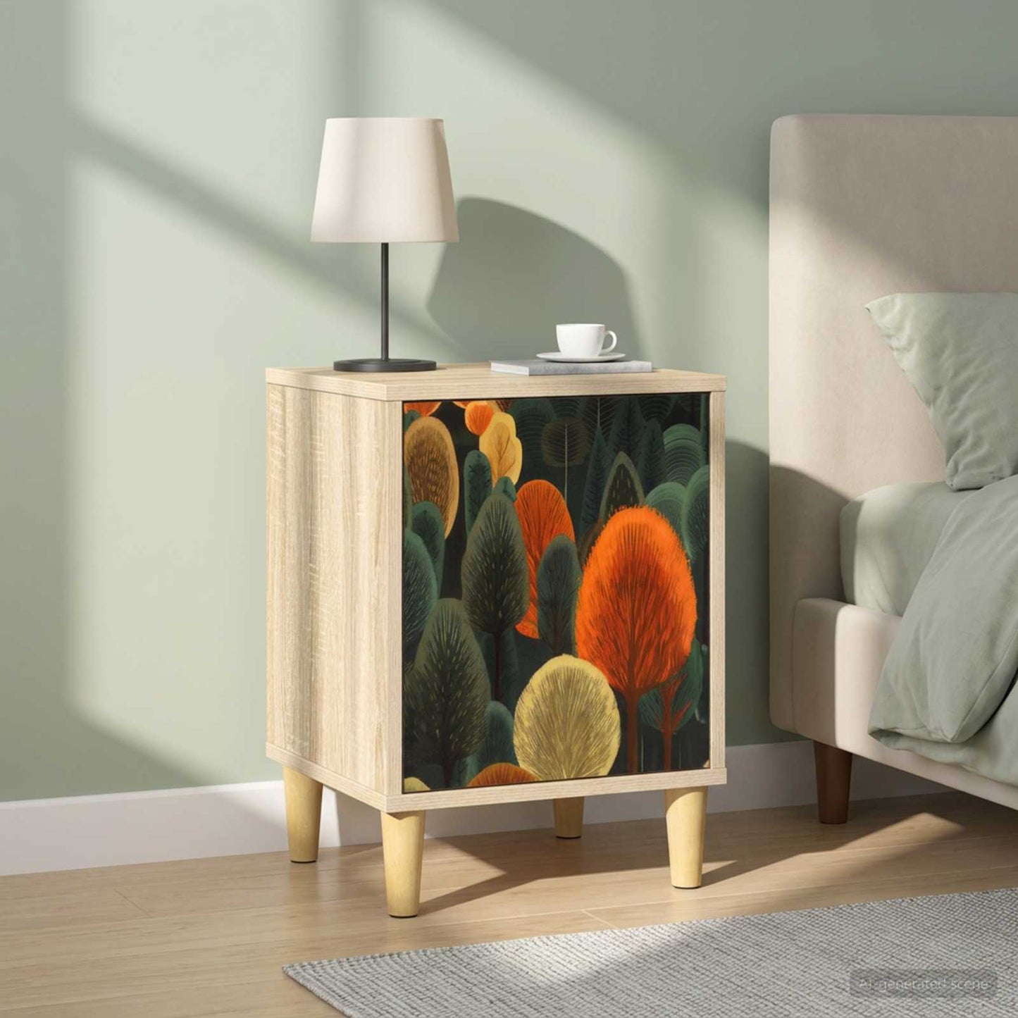 vidaXL Κομοδίνο ZAANDAM 2 τμχ. Sonoma Δρυς 36 x 33 x 50 εκ.