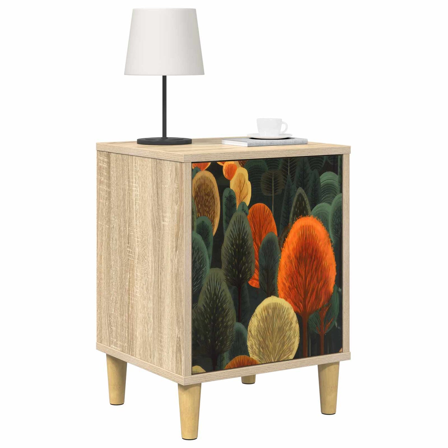 vidaXL Κομοδίνο ZAANDAM 2 τμχ. Sonoma Δρυς 36 x 33 x 50 εκ.