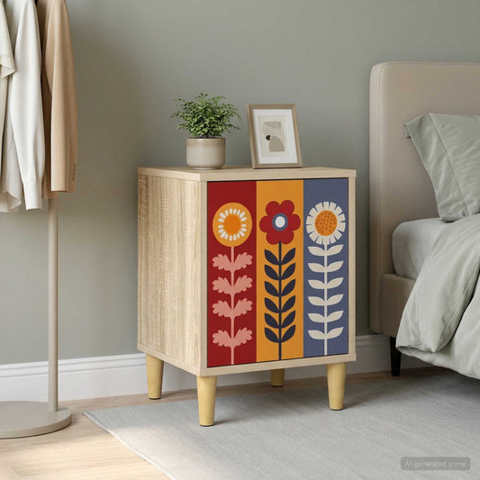 vidaXL Κομοδίνο ESSEN Sonoma Δρυς 36 x 33 x 50 εκ. Επεξεργασμένο Ξύλο