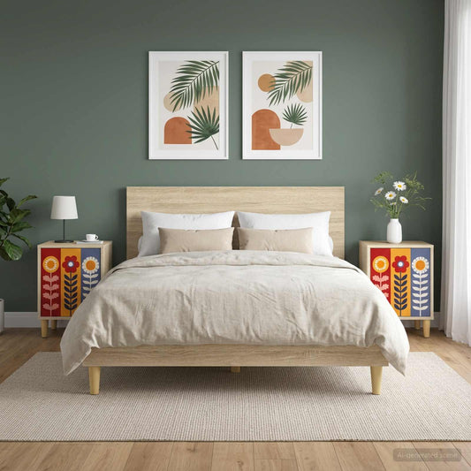 vidaXL Κομοδίνο ESSEN 2 τμχ. Sonoma Δρυς 36 x 33 x 50 εκ.