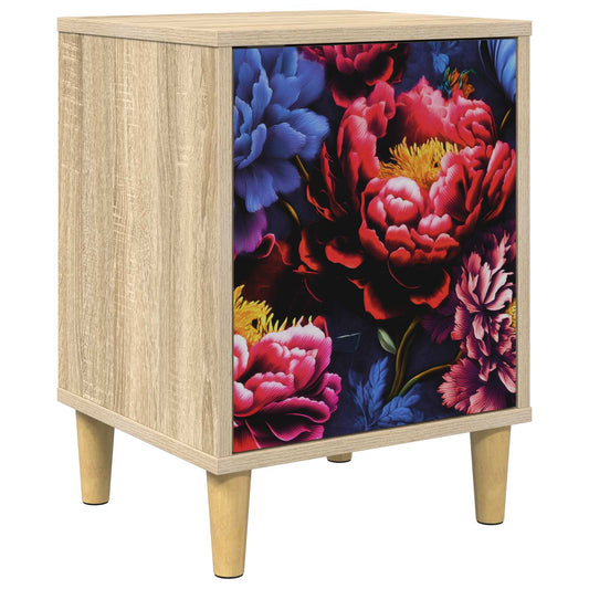 vidaXL Κομοδίνο KIEL Sonoma Δρυς 36 x 33 x 50 εκ. Επεξεργασμένο Ξύλο