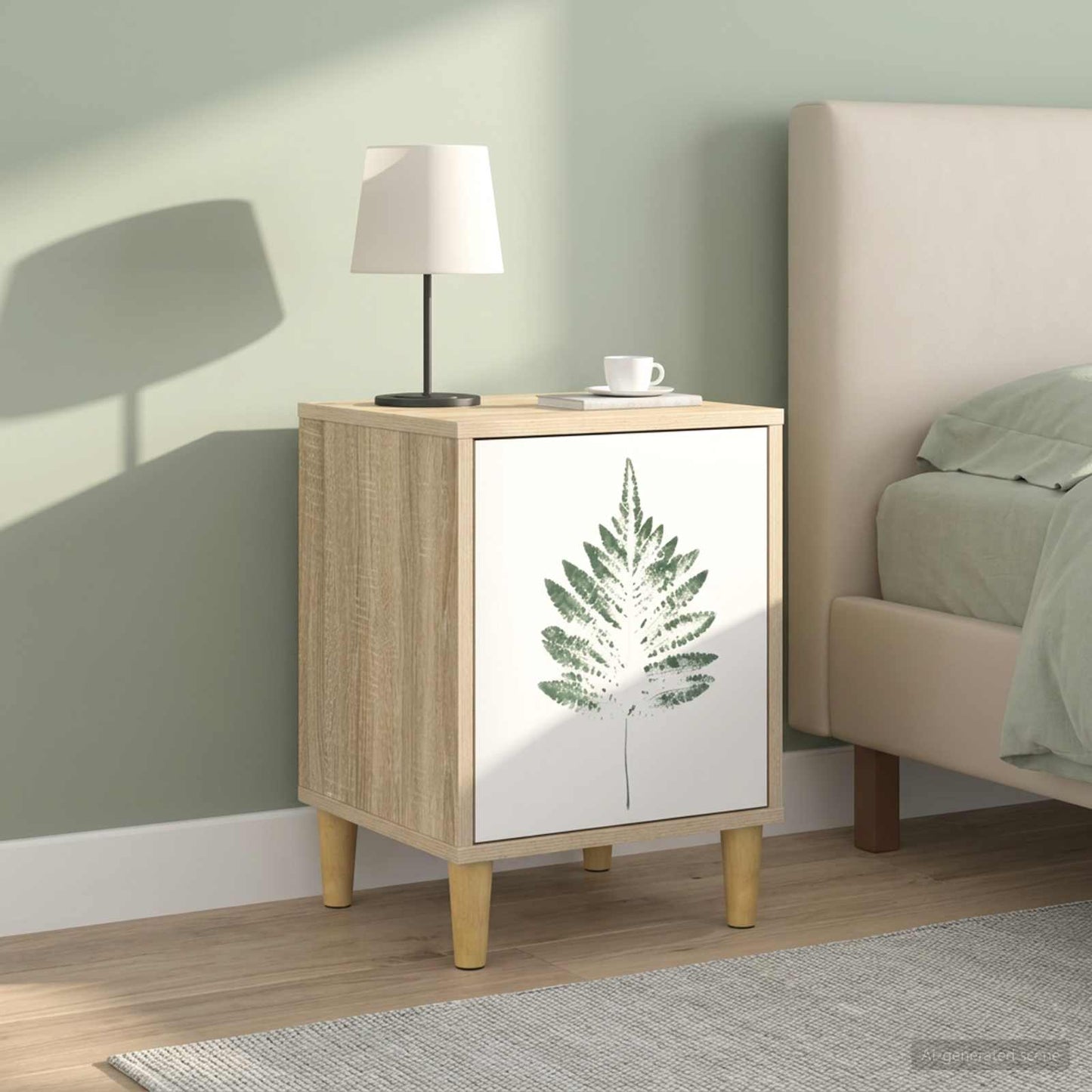 vidaXL Κομοδίνο HANAU 2 τμχ. Sonoma Δρυς 36 x 33 x 50 εκ.