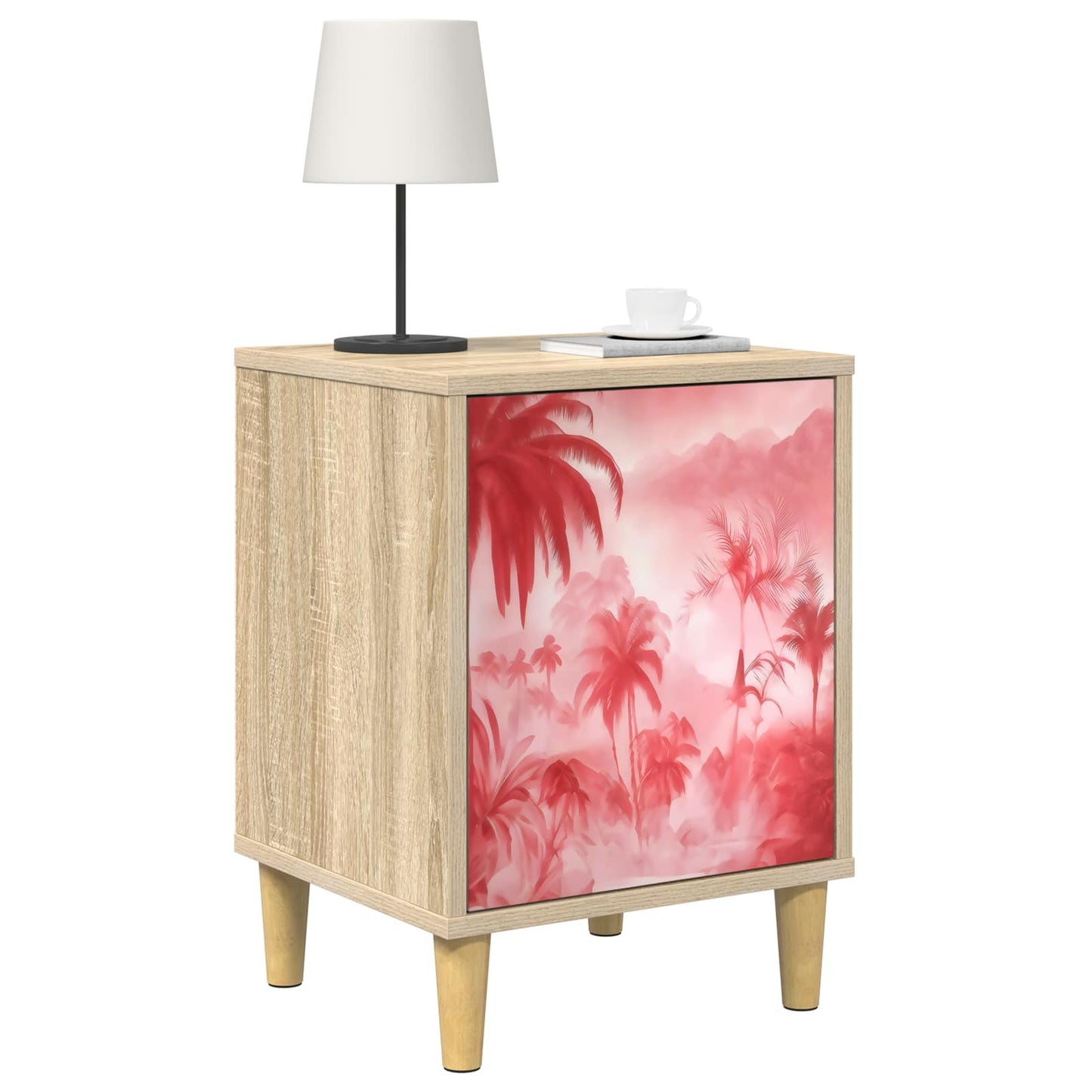 vidaXL Κομοδίνο AACHEN Sonoma Δρυς 36 x 33 x 50 εκ. Επεξεργασμένο Ξύλο