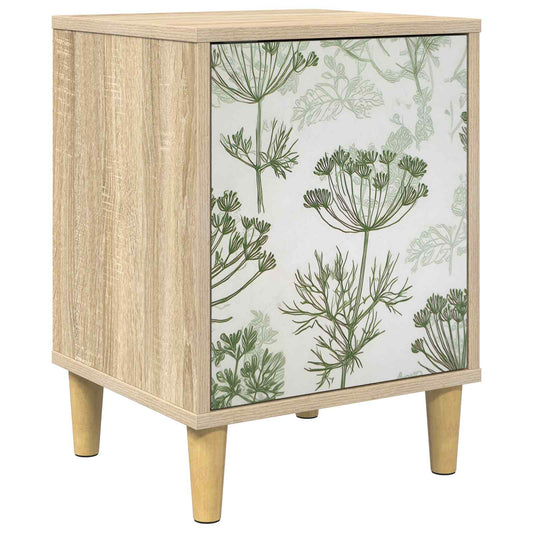 vidaXL Κομοδίνο GOTHA Sonoma Δρυς 36 x 33 x 50 εκ. Επεξεργασμένο Ξύλο