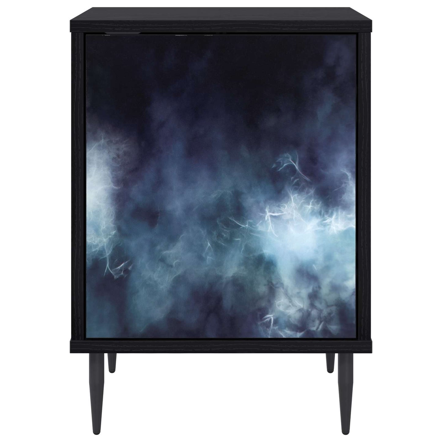 vidaXL Κομοδίνο RAALTE 2 τμχ. Μαύρη Δρυς 36 x 33 x 51 εκ.