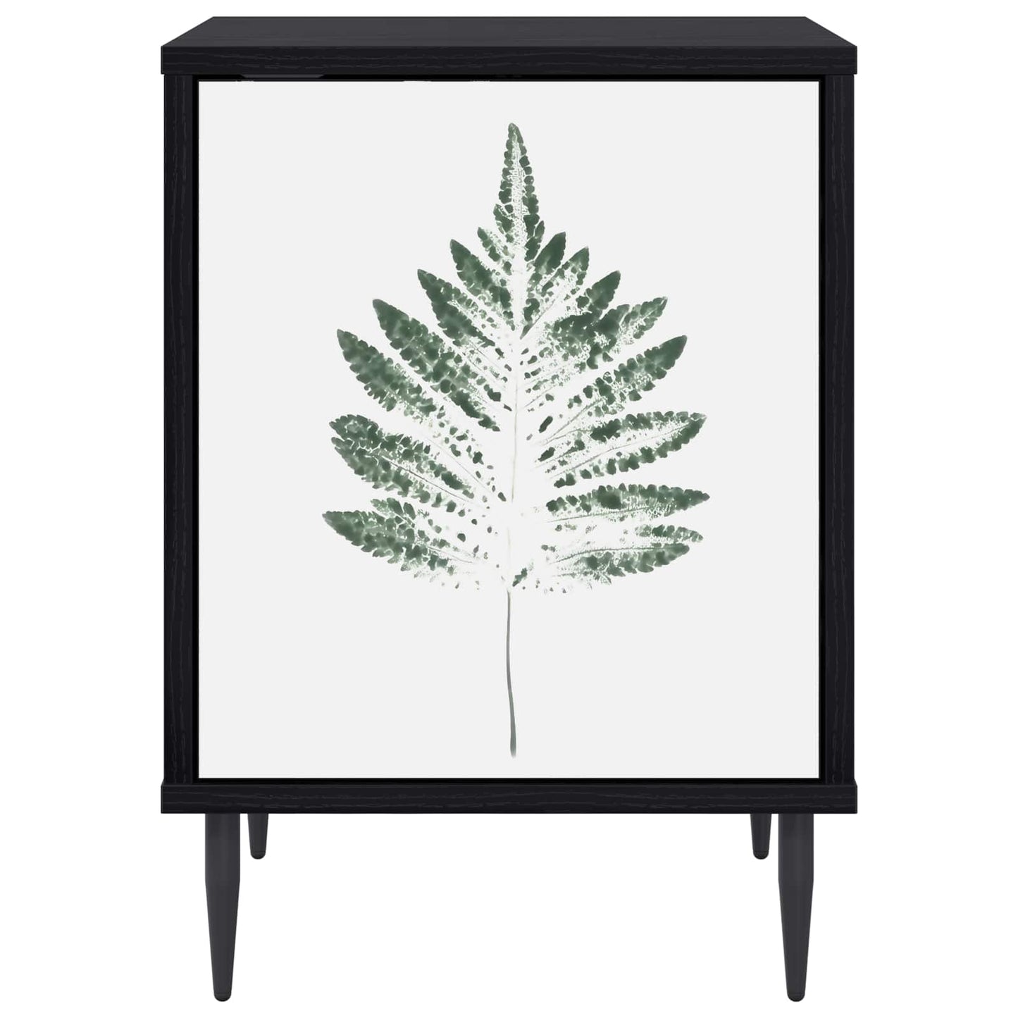 vidaXL Κομοδίνο HANAU 2 τμχ. Μαύρη Δρυς 36 x 33 x 51 εκ.