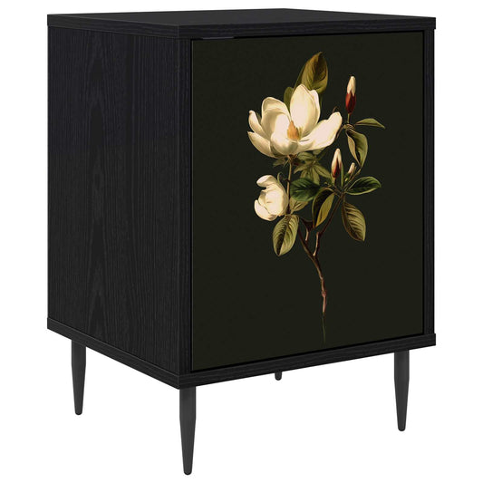 vidaXL Κομοδίνο BREMEN Μαύρη Δρυς 36 x 33 x 51 εκ. Επεξεργασμένο Ξύλο
