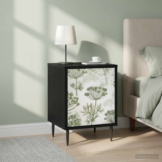 vidaXL Κομοδίνο GOTHA 2 τμχ. Μαύρη Δρυς 36 x 33 x 51 εκ.