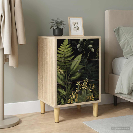 vidaXL Κομοδίνο RHENEN Sonoma Δρυς 36 x 33 x 60 εκ Επεξεργασμένο Ξύλο