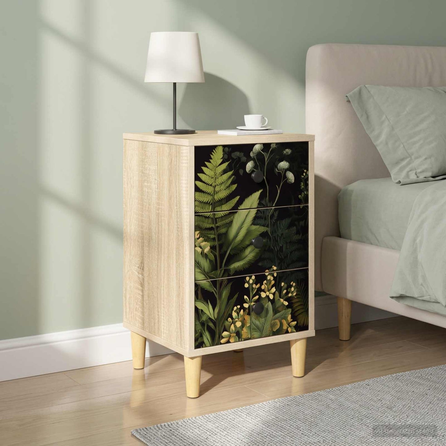 vidaXL Κομοδίνο RHENEN 2 τμχ. Sonoma Δρυς 36 x 33 x 60 εκ