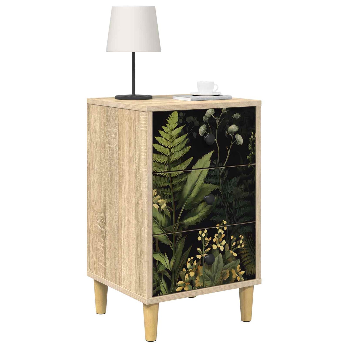 vidaXL Κομοδίνο RHENEN 2 τμχ. Sonoma Δρυς 36 x 33 x 60 εκ