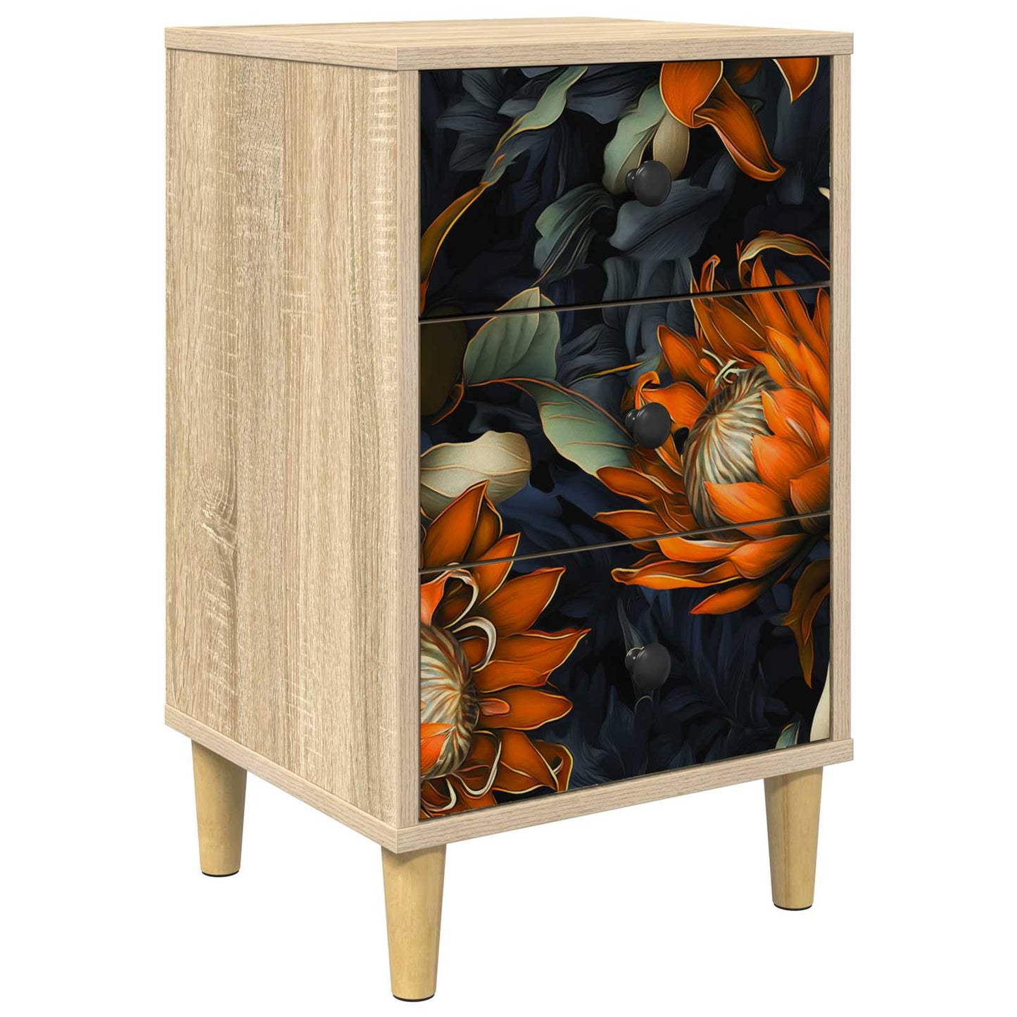 vidaXL Κομοδίνο LOCHEM Sonoma Δρυς 36 x 33 x 60 εκ Επεξεργασμένο Ξύλο