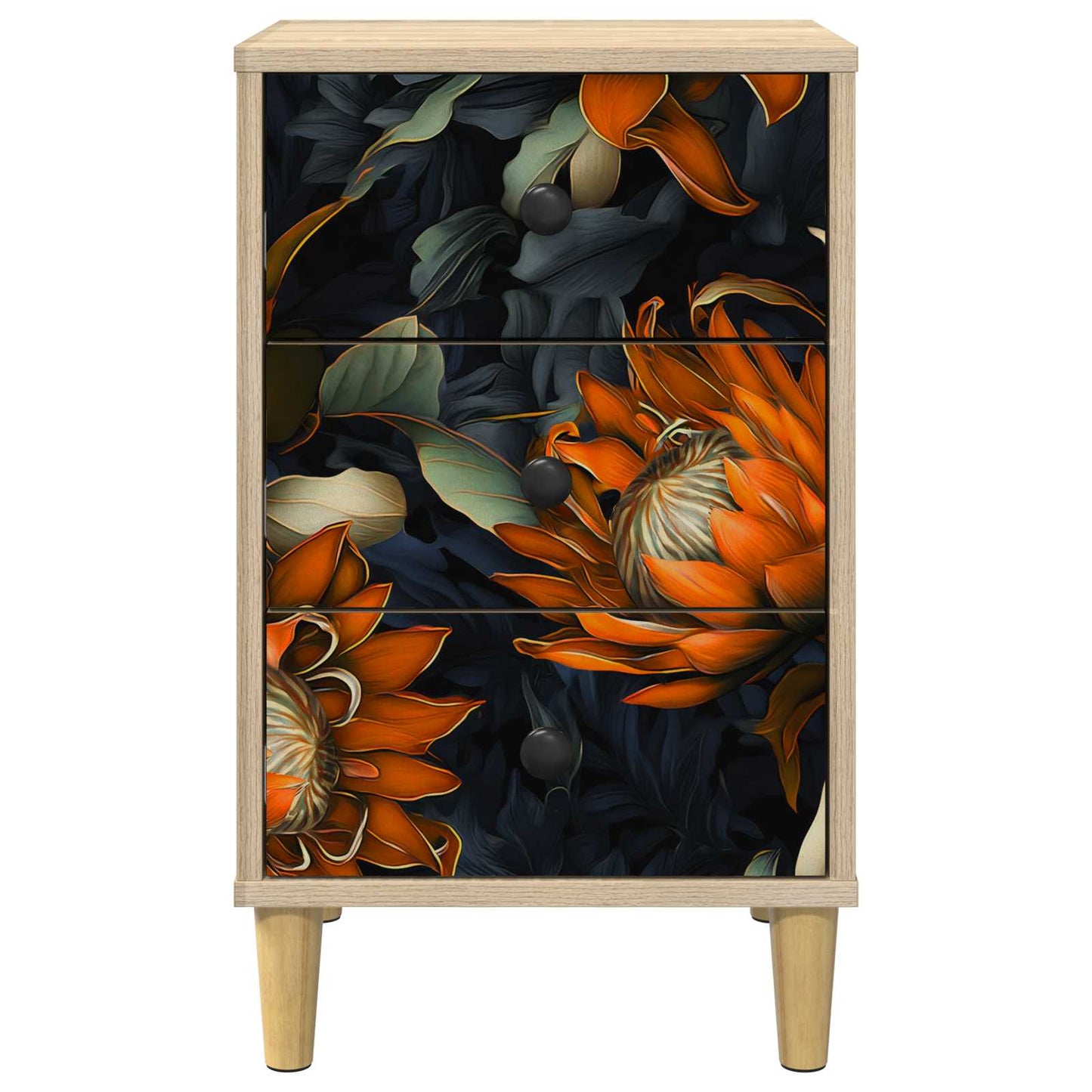 vidaXL Κομοδίνο LOCHEM Sonoma Δρυς 36 x 33 x 60 εκ Επεξεργασμένο Ξύλο