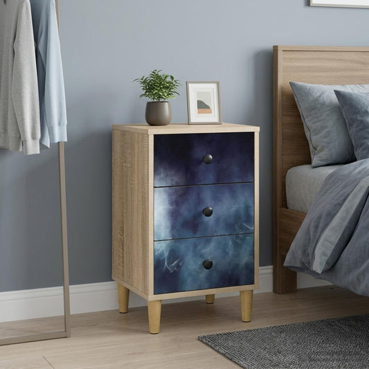 vidaXL Κομοδίνο RAALTE Sonoma Δρυς 36 x 33 x 60 εκ Επεξεργασμένο Ξύλο