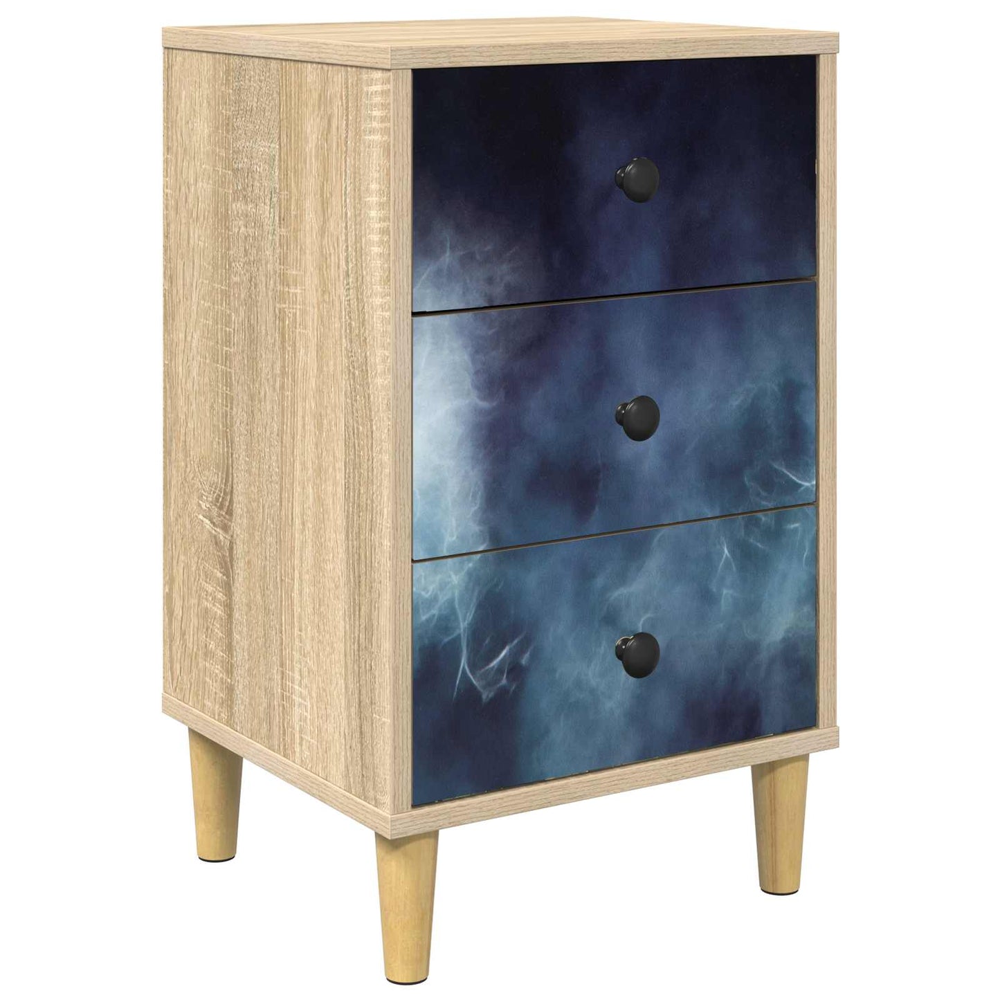 vidaXL Κομοδίνο RAALTE Sonoma Δρυς 36 x 33 x 60 εκ Επεξεργασμένο Ξύλο