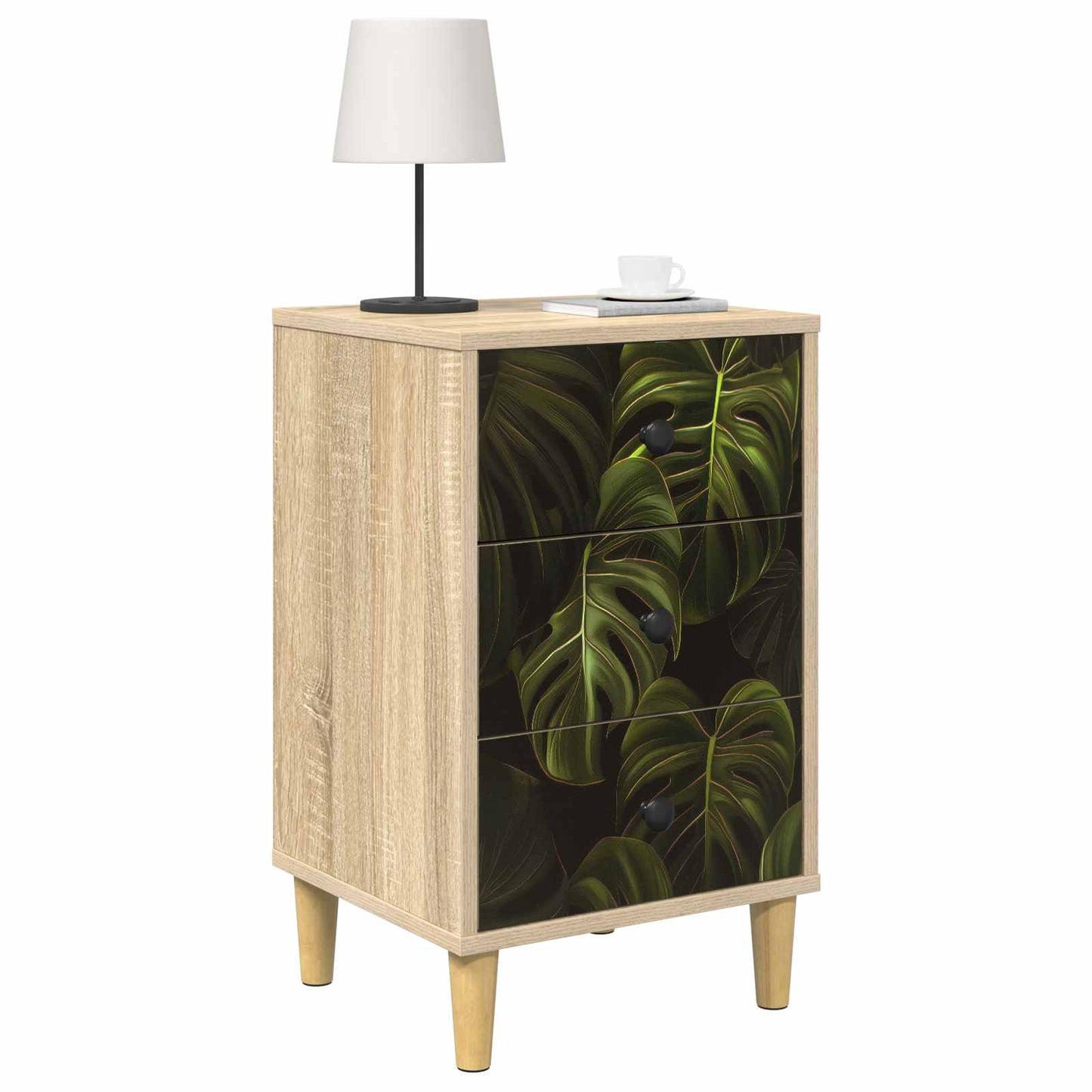 vidaXL Κομοδίνο ELBURG 2 τμχ. Sonoma Δρυς 36 x 33 x 60 εκ