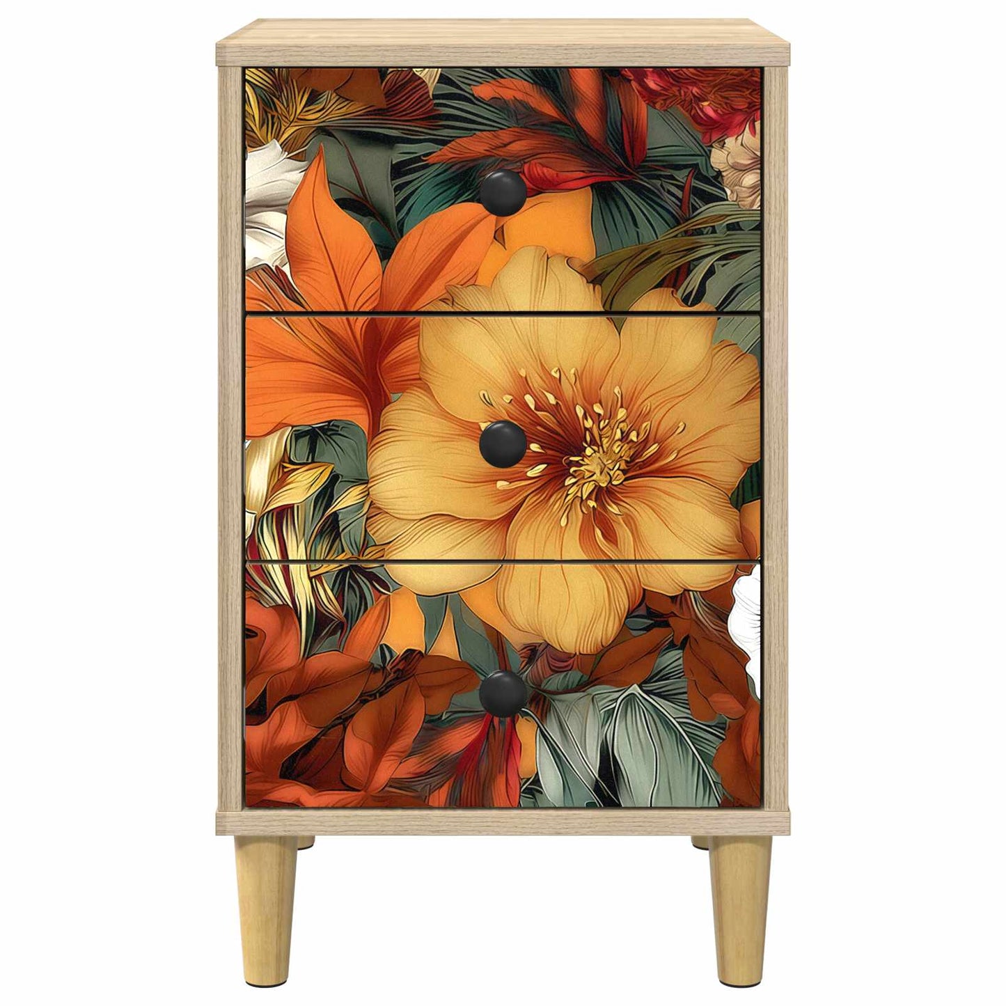 vidaXL Κομοδίνο GENNEP Sonoma Δρυς 36 x 33 x 60 εκ Επεξεργασμένο Ξύλο