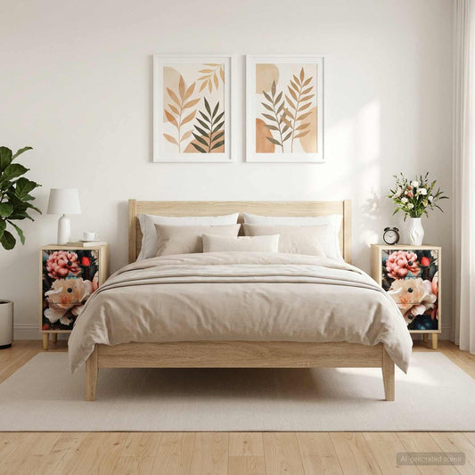 vidaXL Κομοδίνο BORNE 2 τμχ. Sonoma Δρυς 36 x 33 x 60 εκ