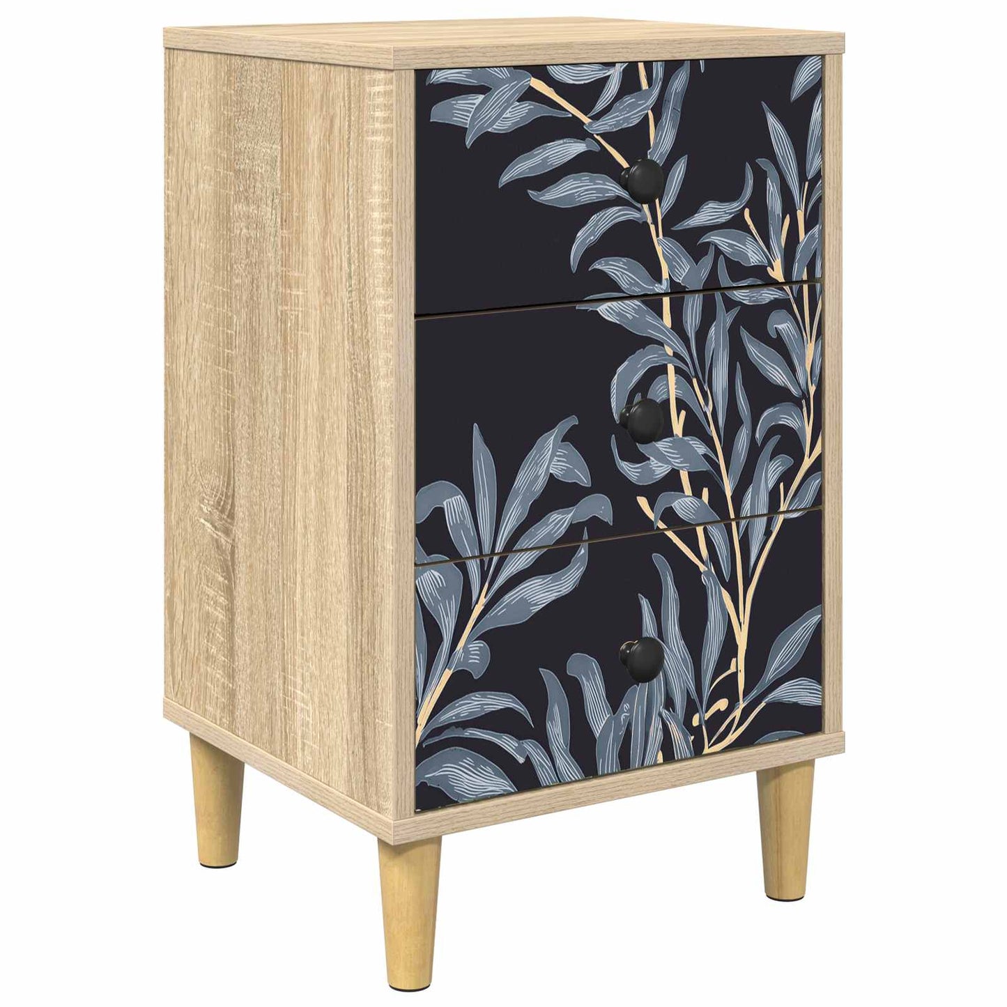 vidaXL Κομοδίνο DOKKUM Sonoma Δρυς 36 x 33 x 60 εκ Επεξεργασμένο Ξύλο