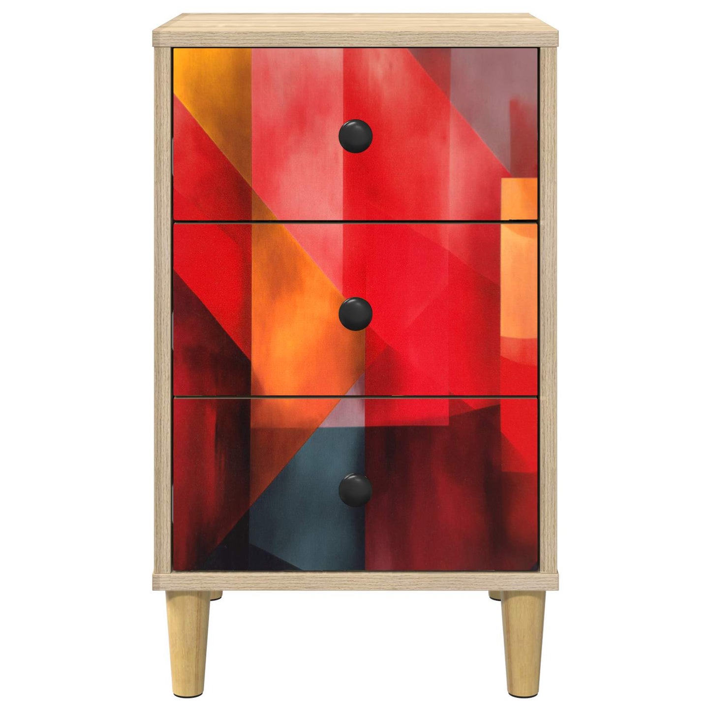 vidaXL Κομοδίνο HEESCH 2 τμχ. Sonoma Δρυς 36 x 33 x 60 εκ