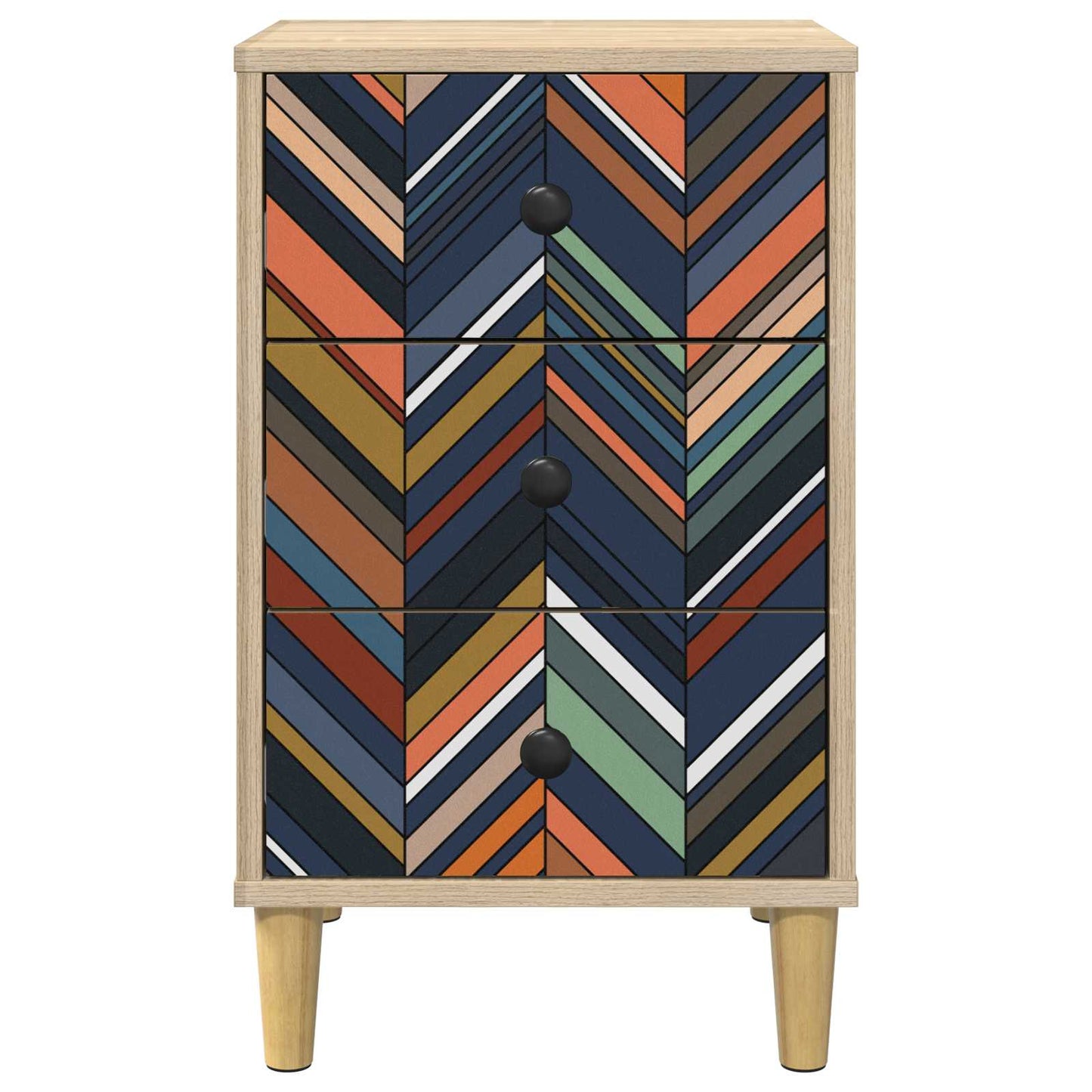 vidaXL Κομοδίνο OMMEN 2 τμχ. Sonoma Δρυς 36 x 33 x 60 εκ