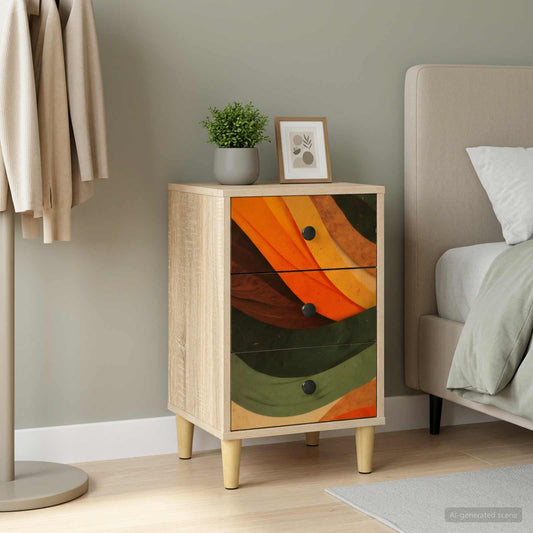 vidaXL Κομοδίνο BONN Sonoma Δρυς 36 x 33 x 60 εκ Επεξεργασμένο Ξύλο