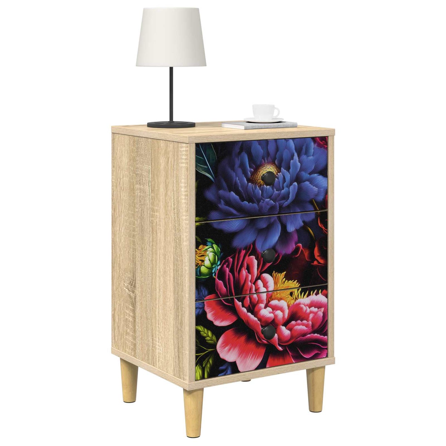 vidaXL Κομοδίνο KIEL Sonoma Δρυς 36 x 33 x 60 εκ Επεξεργασμένο Ξύλο