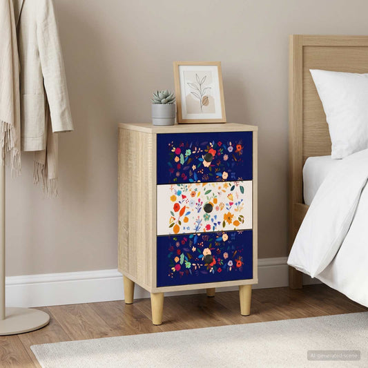 vidaXL Κομοδίνο MAINZ Sonoma Δρυς 36 x 33 x 60 εκ Επεξεργασμένο Ξύλο