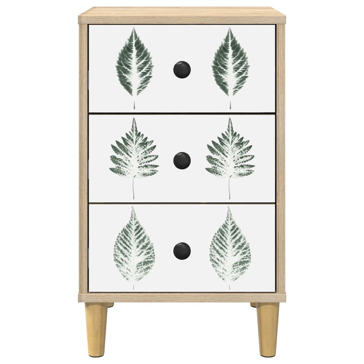 vidaXL Κομοδίνο HANAU Sonoma Δρυς 36 x 33 x 60 εκ Επεξεργασμένο Ξύλο