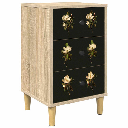 vidaXL Κομοδίνο BREMEN Sonoma Δρυς 36 x 33 x 60 εκ Επεξεργασμένο Ξύλο
