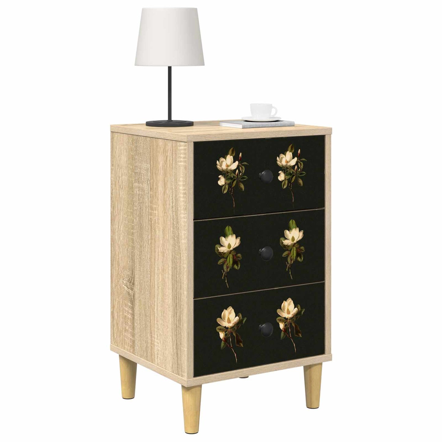 vidaXL Κομοδίνο BREMEN 2 τμχ. Sonoma Δρυς 36 x 33 x 60 εκ