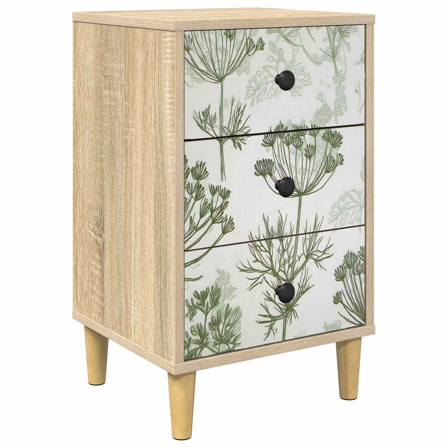 vidaXL Κομοδίνο GOTHA Sonoma Δρυς 36 x 33 x 60 εκ Επεξεργασμένο Ξύλο