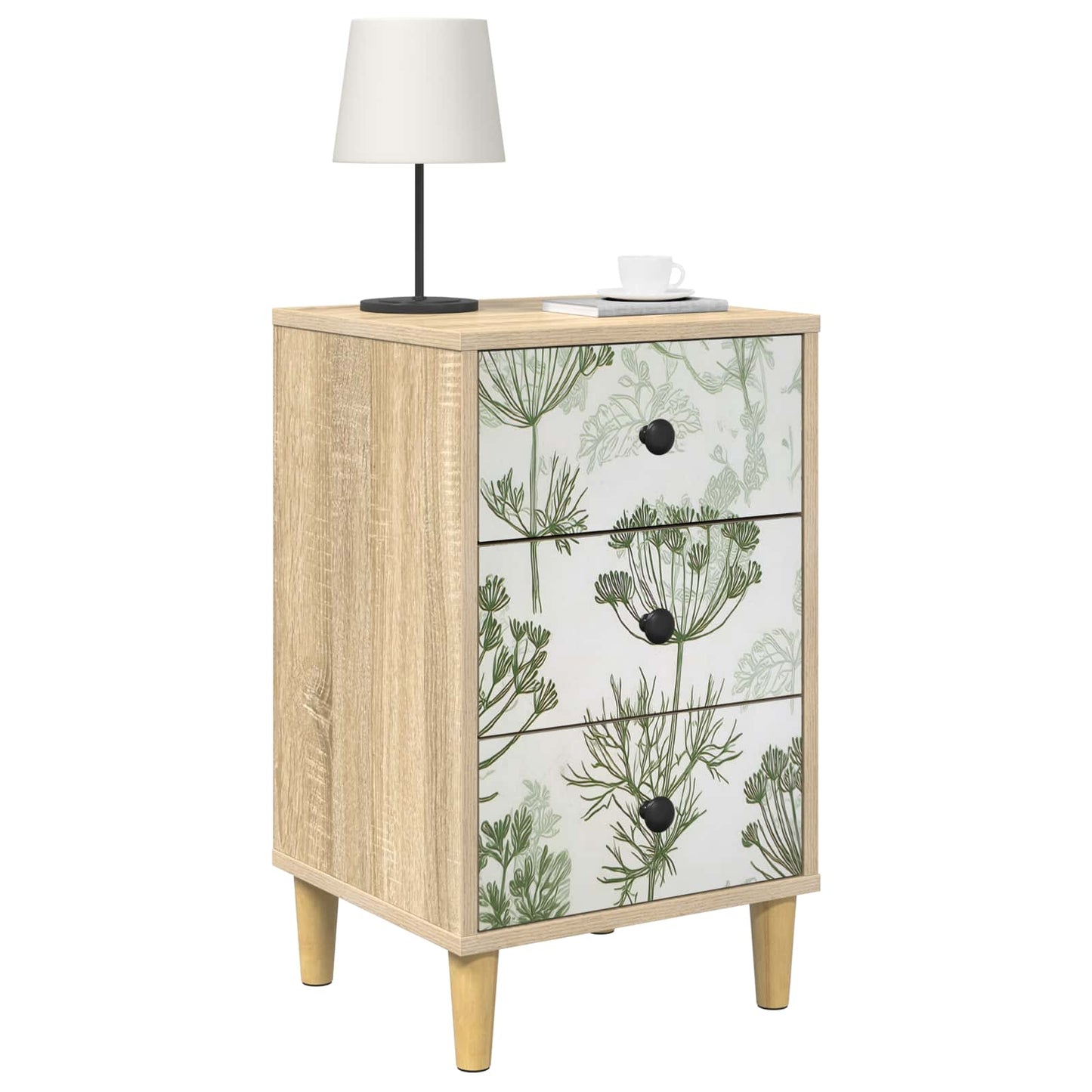vidaXL Κομοδίνο GOTHA Sonoma Δρυς 36 x 33 x 60 εκ Επεξεργασμένο Ξύλο