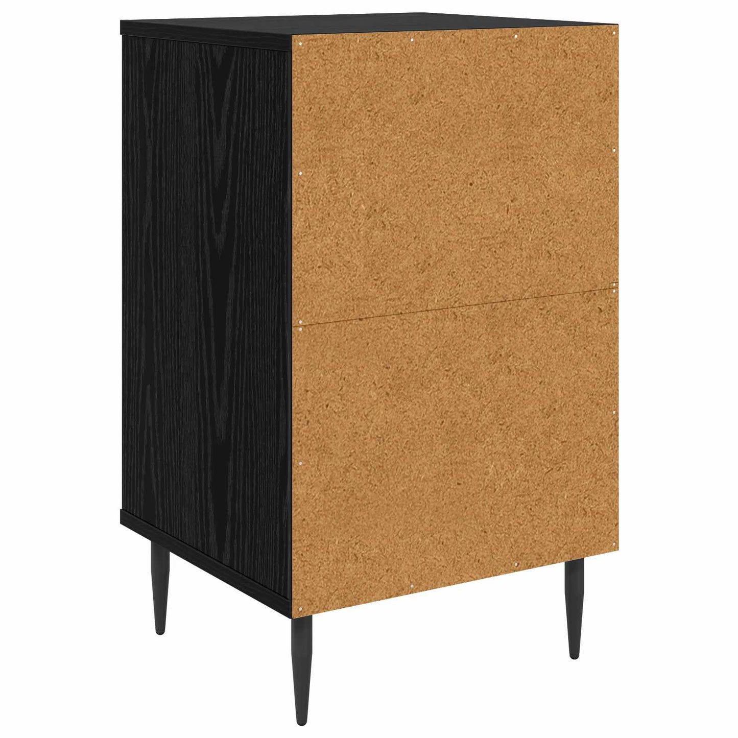 vidaXL Κομοδίνο ESSEN Μαύρη Δρυς 36 x 33 x 61 εκ. Επεξεργασμένο Ξύλο
